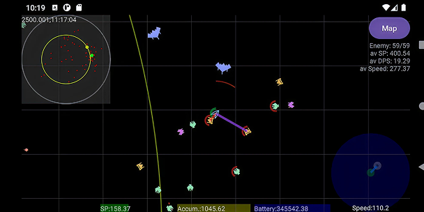 Galaxy map screenshot